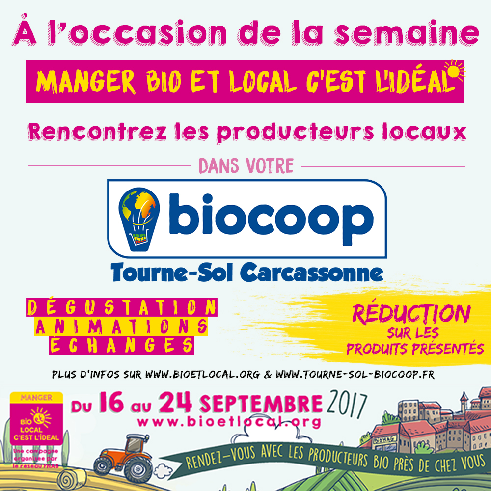 Semaine Manger Bio et Local c'est l'idéal ! Semaine Manger Bio et Local c'est l'idéal !