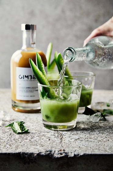 Green spritz au gingembre