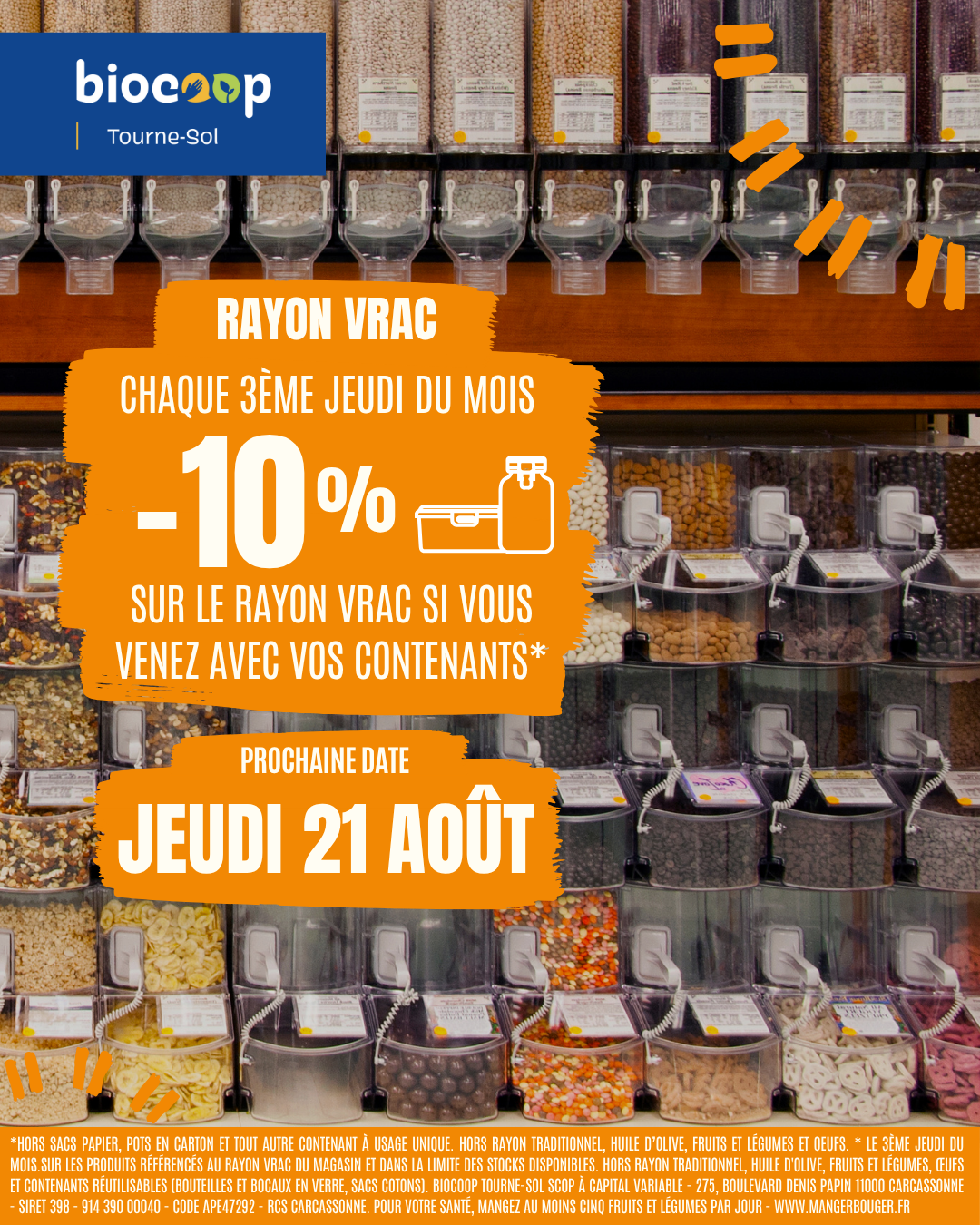 ✨ 10% de réduction sur tout le rayon vrac ✨