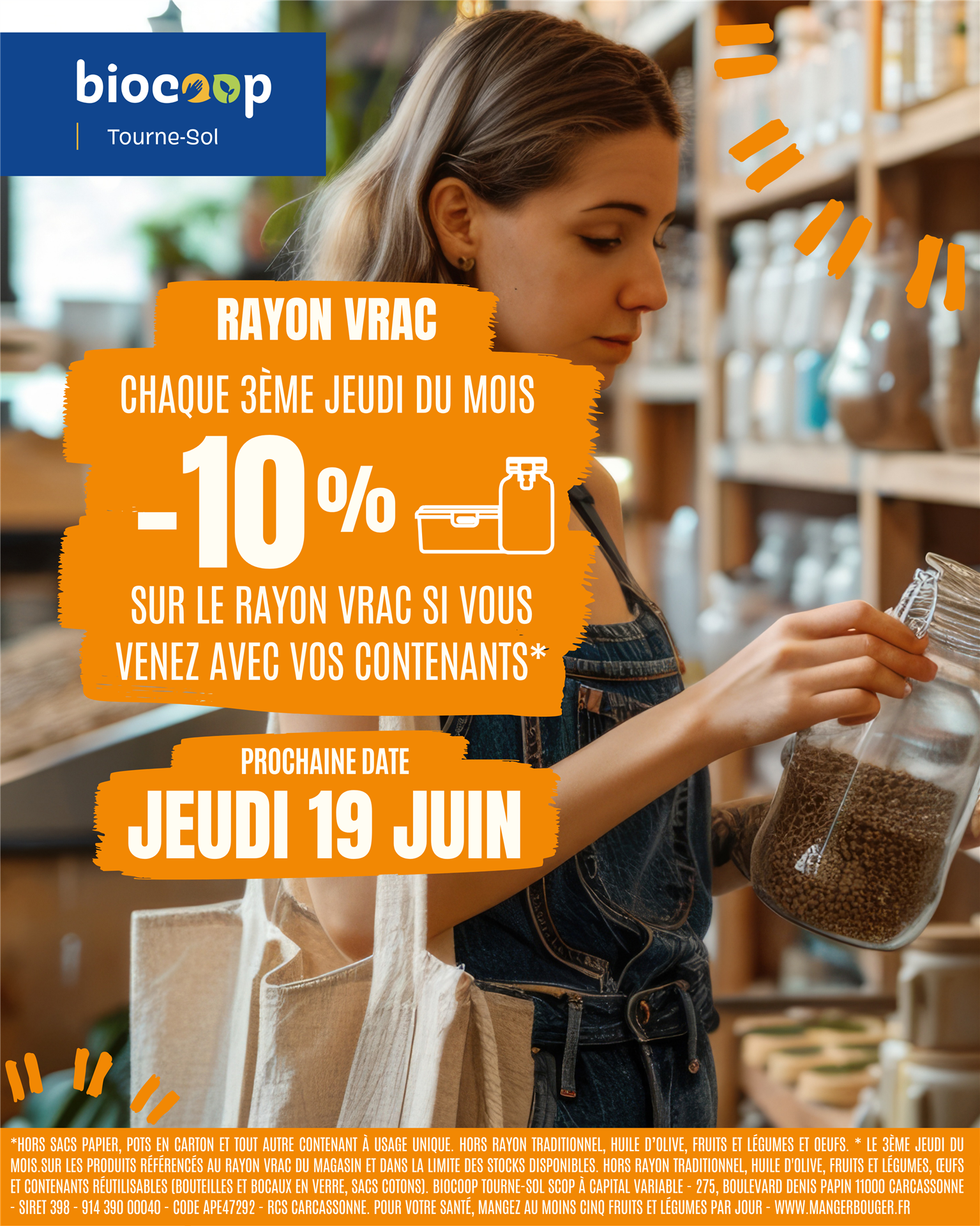 ✨ 10% de réduction sur tout le rayon vrac ✨ ✨ 10% de réduction sur tout le rayon vrac ✨