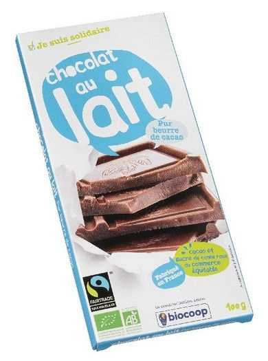Chocolat lait 40% 100g