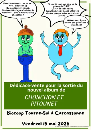 SÉANCE DÉDICACE : sortie du nouvel album Chonchon et Pitounet de Michaz