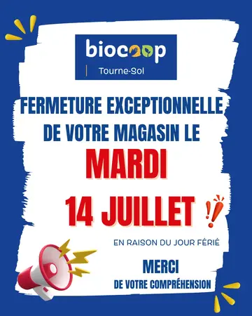 FERMETURE EXCEPTIONNELLE JOUR FÉRIÉ FERMETURE EXCEPTIONNELLE JOUR FÉRIÉ