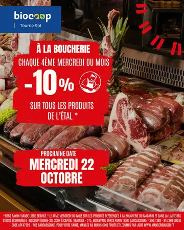✨ -10% sur tout le rayon boucherie ✨