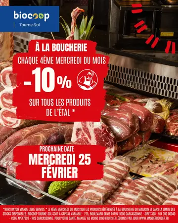 ✨ -10% sur tout le rayon boucherie ✨