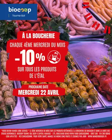 ✨ -10% sur tout le rayon boucherie ✨