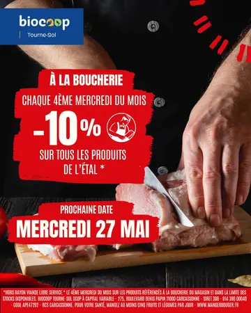 ✨ -10% sur tout le rayon boucherie ✨