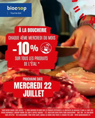 ✨ -10% sur tout le rayon boucherie ✨