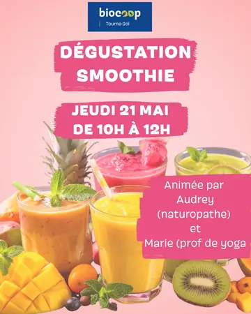 🍓 Évènement dégustation de smoothies 🥤