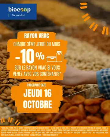 ✨ 10% de réduction sur tout le rayon vrac ✨